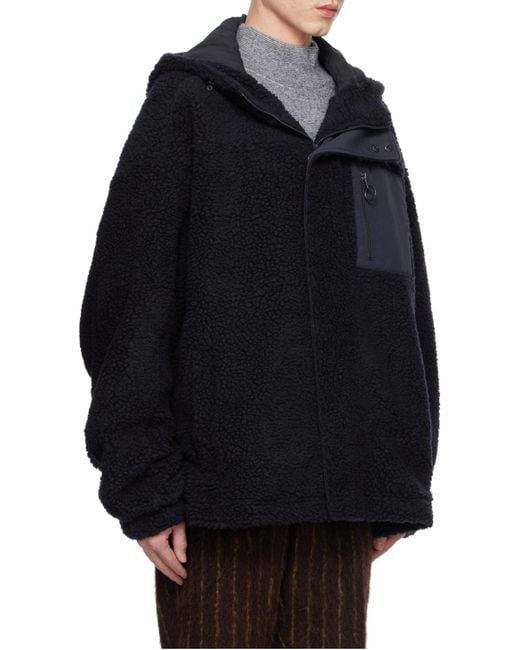 Martine Rose Blue Fleece Jacket for men