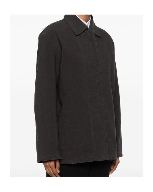The Row Black Baeza Concealed-Fastening Jacket