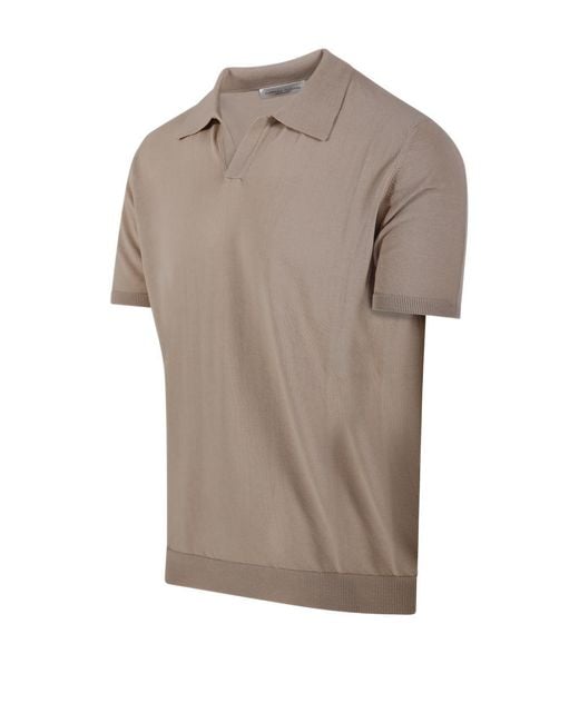Roberto Collina Gray V-Neck Top for men