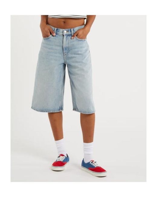 Calvin Klein Blue Regular-Fit Bermuda Jeans