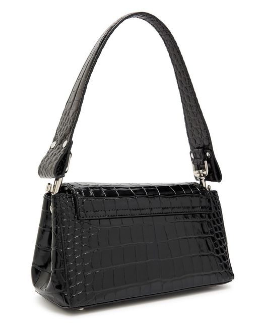 Vivienne Westwood Black Simple Glossy Shoulder Bag