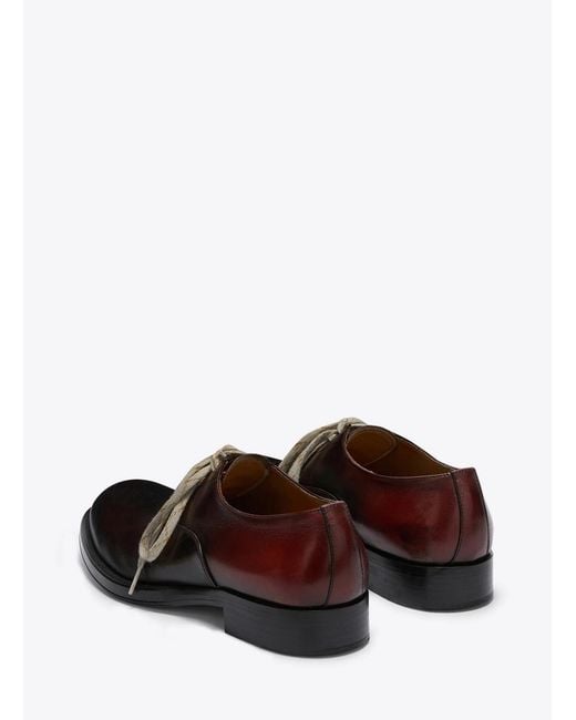Dries Van Noten Brown Leather Oxford Shoes for men