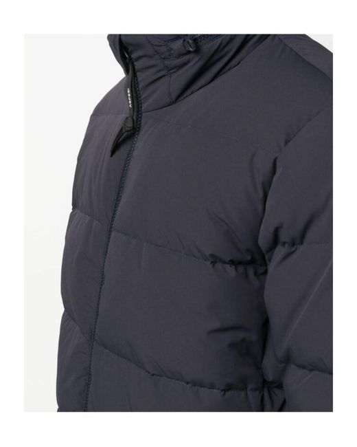 Aspesi Blue Funnel-Neck Zip-Up Jacket for men