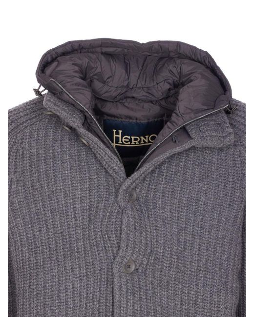 Herno Gray Cardigans for men