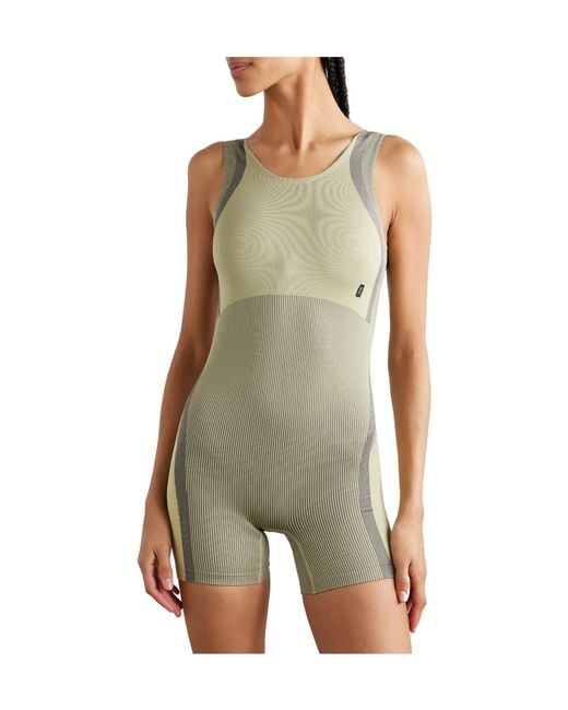 On Shoes Green Studio Ribbed Stretch Recycled Playsuit