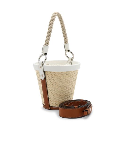 Maison Margiela White Fire Bucket Drawstring Shoulder Bag for men