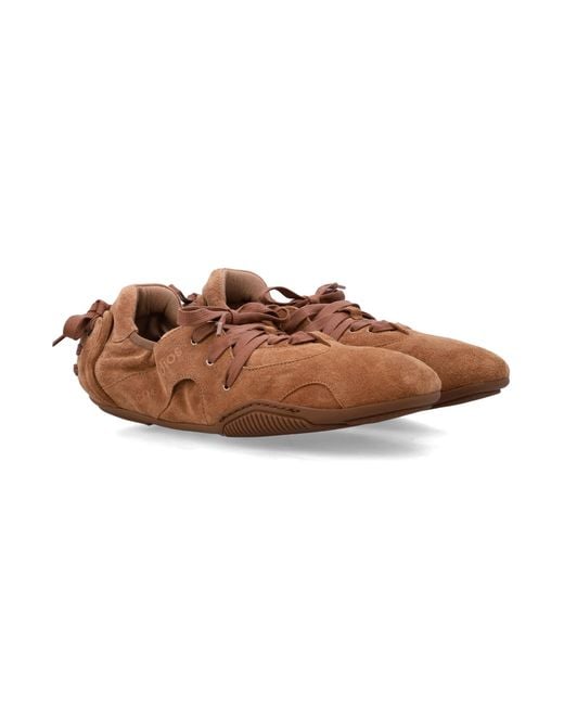Acne Brown Bilaria Lace-Up Sneakers for men