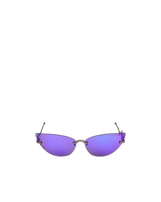KENZO Purple Triangular Sunglasses