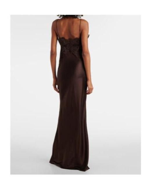 Rebecca Vallance Brown Allegra Silk Maxi Dress