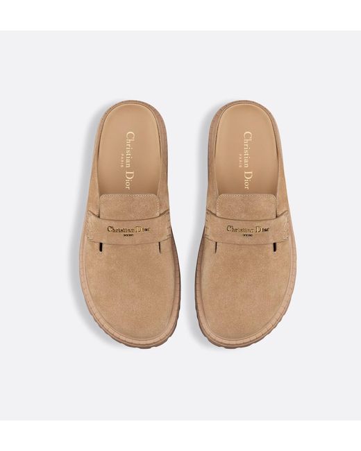 Dior Christian Boy Slip-On Mules in Brown | Lyst