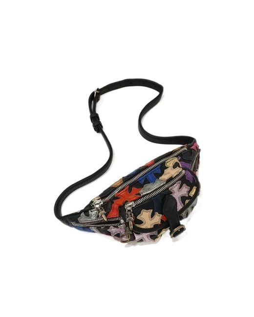 Chrome Hearts White Zipper Waist Bag for men