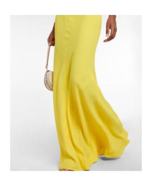 Stella McCartney Yellow Chain-Detail Maxi Dress