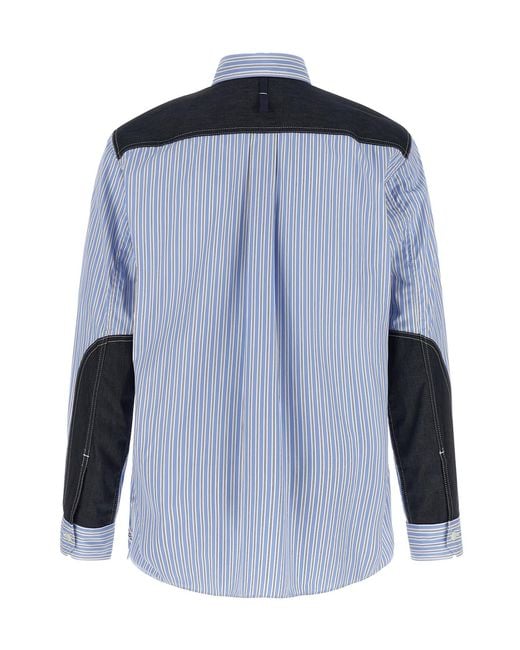 Junya Watanabe Blue Denim Insert Shirt for men