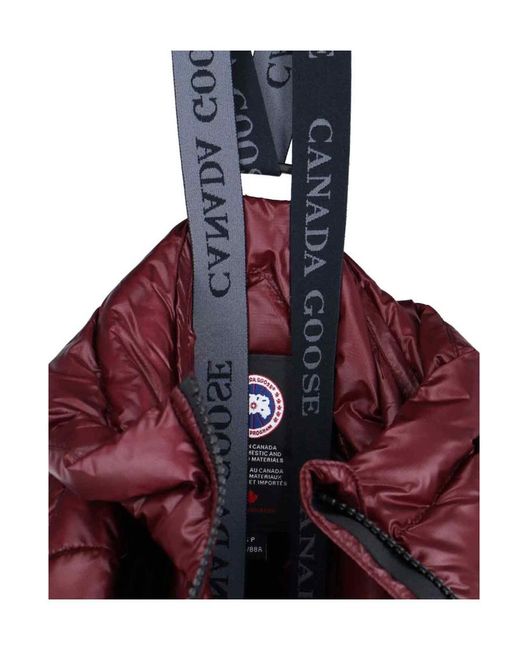 Canada Goose Red Lundell Zip-Up Windbreaker Jacket