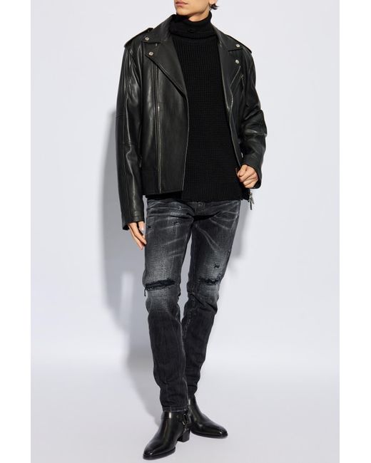 DSquared² Black Slim Fit Jeans for men