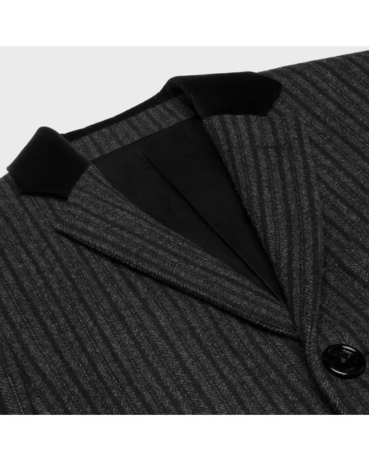 Céline Black Chesterfield Coat for men