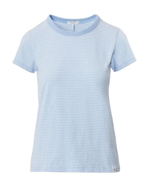 Rag & Bone Blue Striped T-Shirt