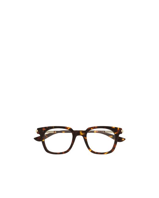 McQueen White Eyewear Square Frame Glasses for men