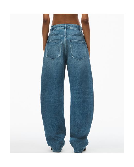 Alexander Wang Blue Wide-Leg Ballon Jeans