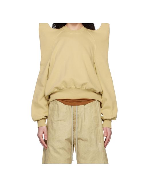 Rick Owens Natural Hollywood Tecsweat Sweatshirt