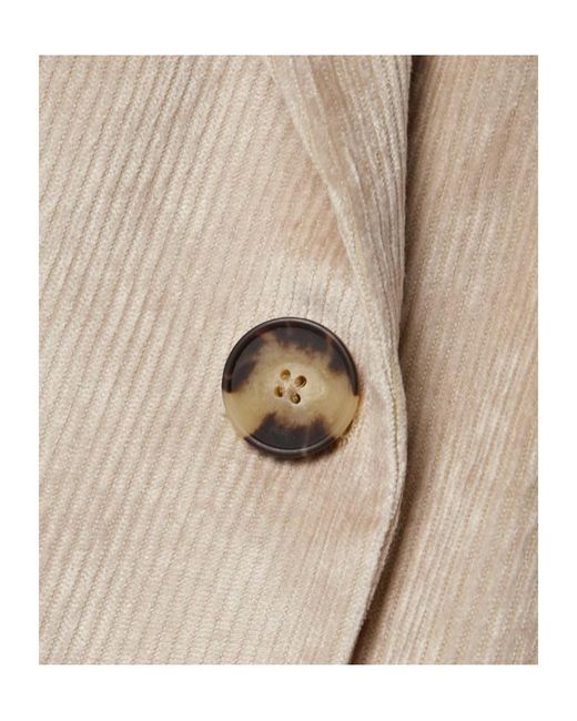 Veronica Beard Natural Sevyn Dickey Double-Breasted Blazer