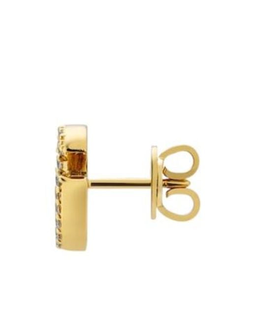 Gucci White Gg Marmont Crystal Earrings