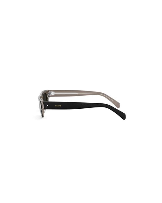 Céline White Full Frame Sunglasses for men