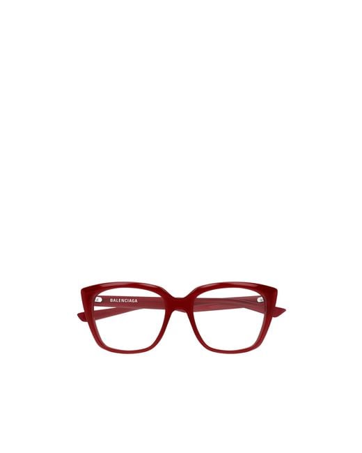 Balenciaga White Eyewear Square Frame Glasses