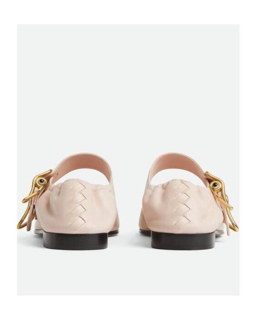Bottega Veneta White Astaire Mary-Jane Ballerina