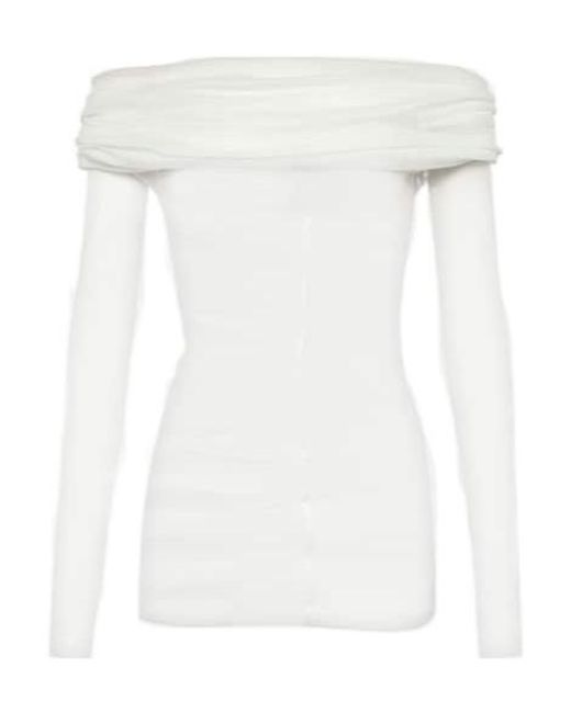 Christopher Esber White Draped Blouse