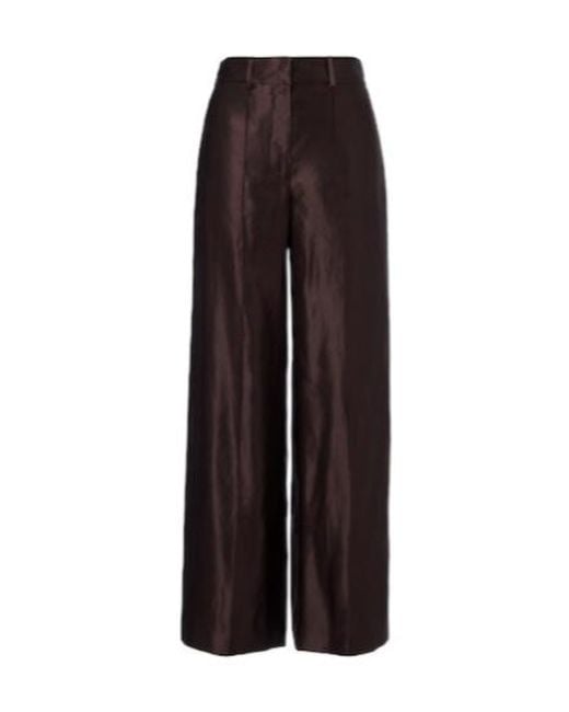 Joseph Brown Jnane Linen And Silk Wide-Leg Pants