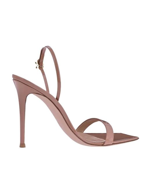 Gianvito Rossi Pink Slingback Open Toe Sandals