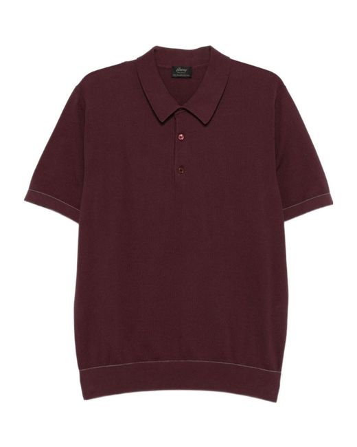 Brioni Button Collared Polo Shirt for men
