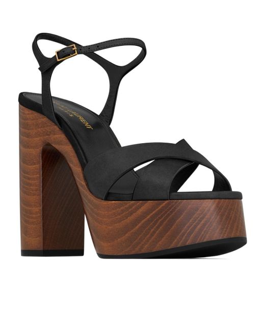 Saint Laurent Multicolor Bianca Platform Sandals