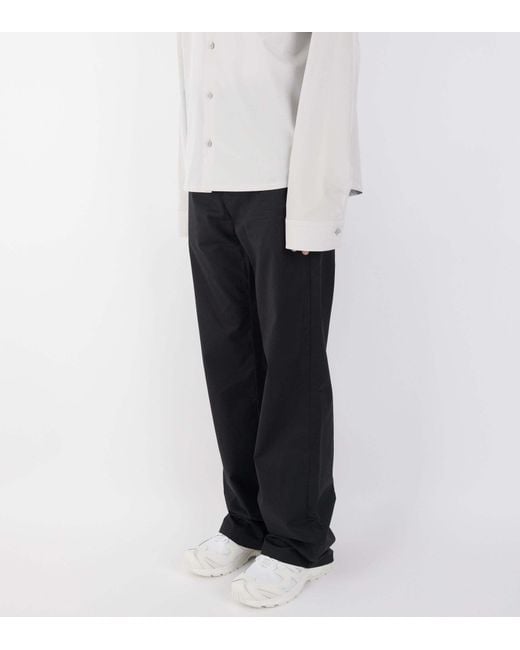 Rier Black Casual Pants With Belt Loops for men
