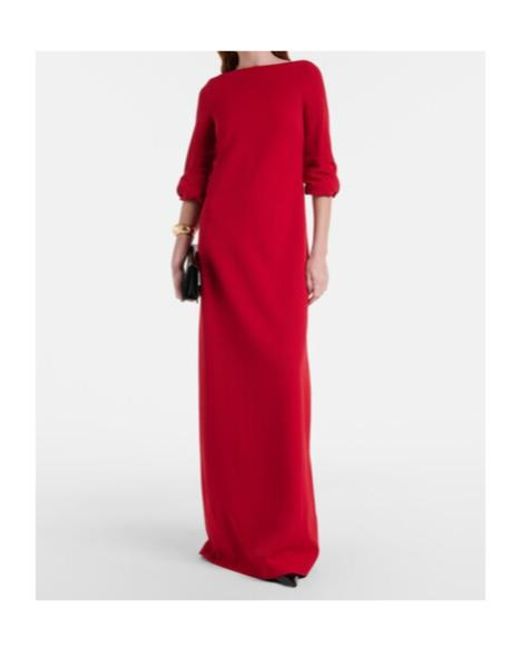 Safiyaa Red Danica Crêpe Gown
