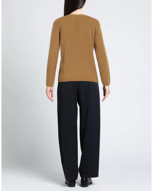 Max Mara Brown Minimalist Knit Sweater