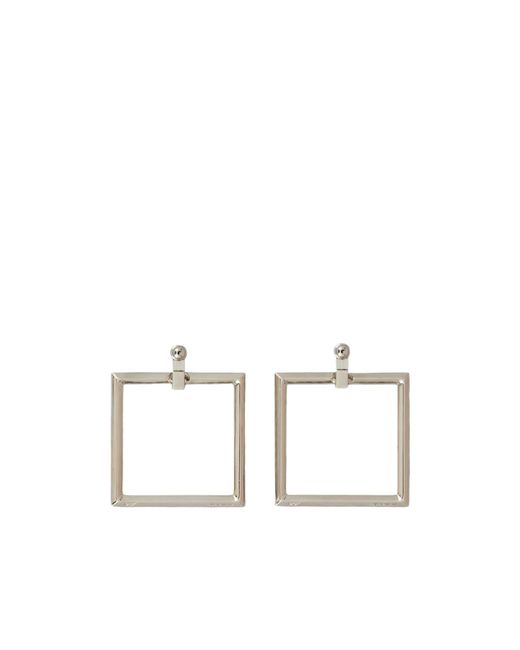 Roger Vivier White Trompette Earrings