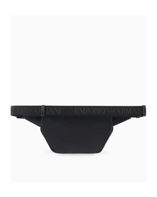 Giorgio Armani Black Emporio Armani Asv Belt Bag for men