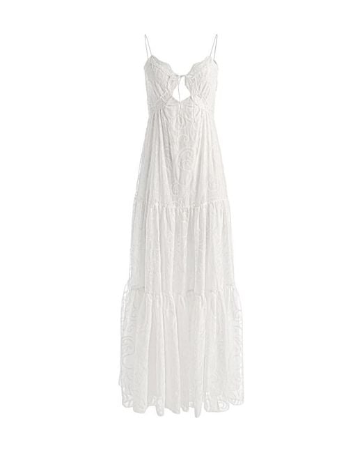 Alice + Olivia White Alice Olivia Nicky Long Dress