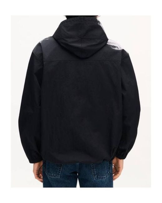 KENZO Black Flap Pocket Hooded Jacket for men