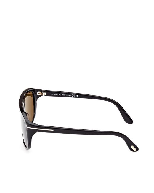 Tom Ford Purple Eyewear Rectangle Frame Sunglasses for men