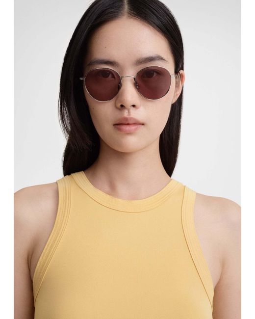Totême Yellow Totême Fluid Sleeveless Tank Top