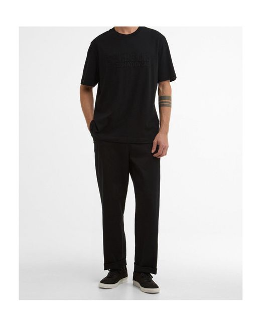 Barbour Black Logo T-Shirt for men