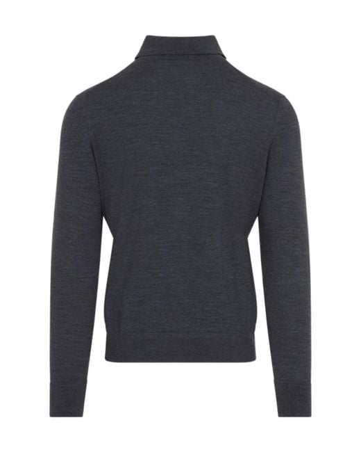 Tom Ford Blue Wool Polo for men