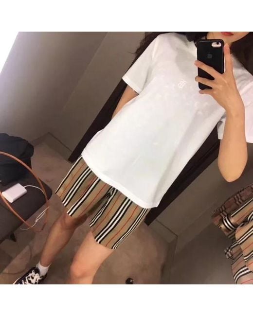 Burberry Natural Icon Stripe Shorts