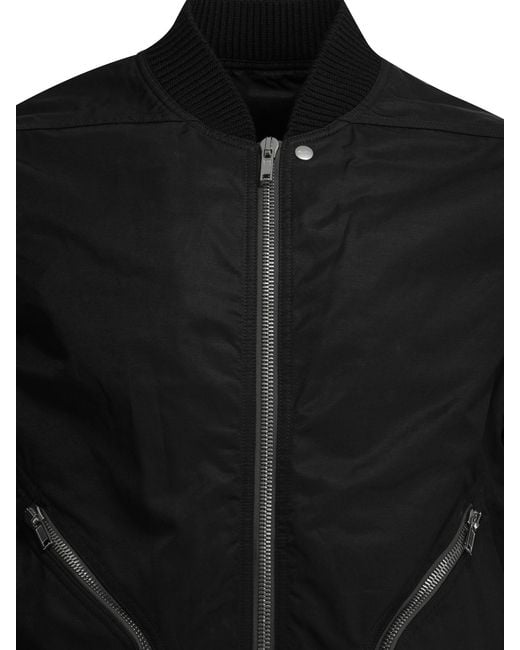 Rick Owens Black 'Heizer Flight' Bomber Jacket for men