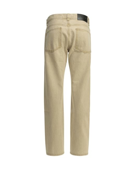 Khaite Natural Straight-Leg Jeans