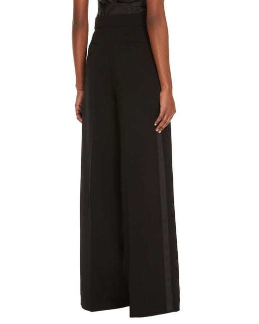 Max Mara Black Pianoforte Leccio Straight Leg Trousers