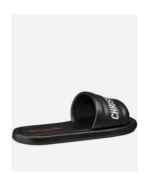 Dior Black Every-D Flip Flops